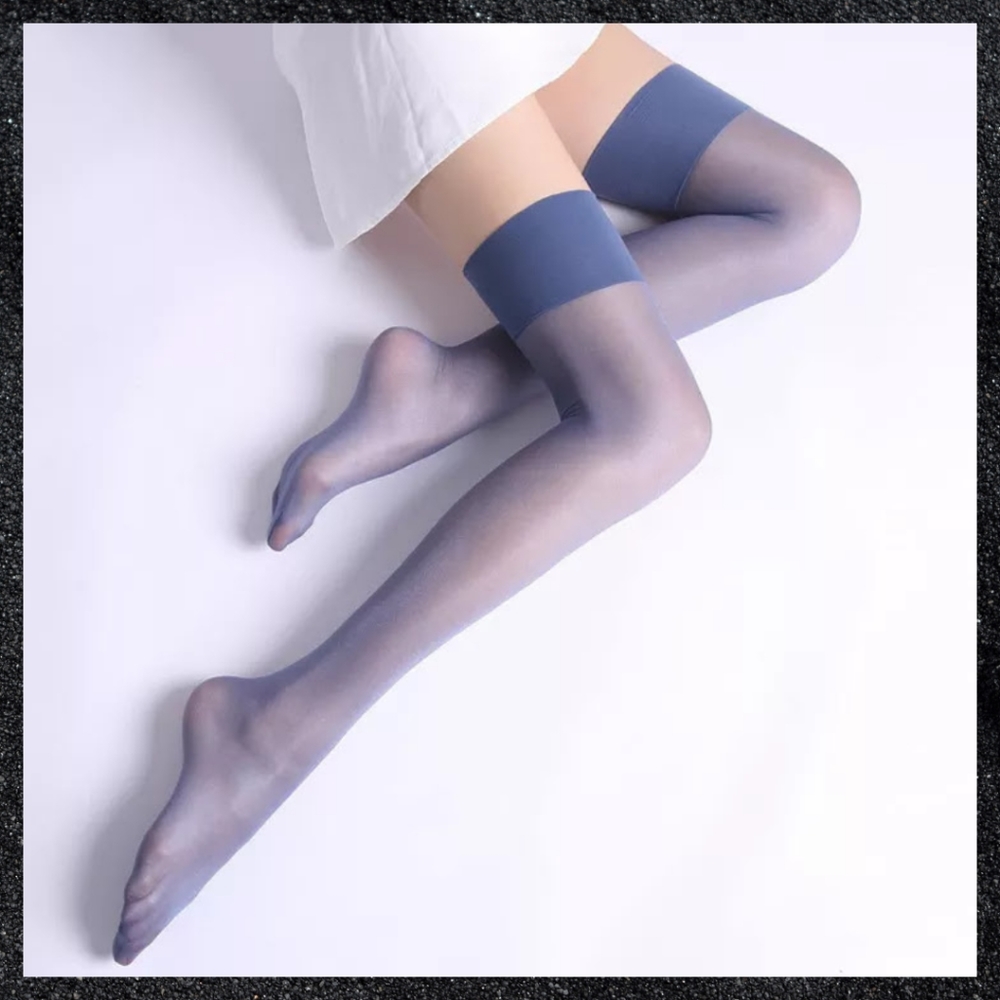 Purple Shiny Pastel Thigh Highs